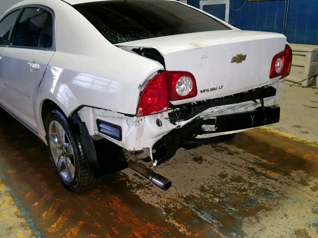 1G1ZC5EB2AF259179 - 2010 CHEVROLET MALIBU 1LT WHITE photo 9