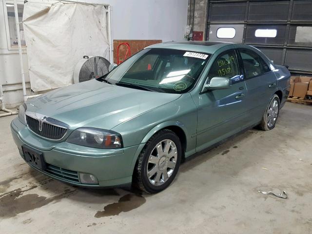 1LNHM87A74Y657904 - 2004 LINCOLN LS أخضر صورة 2