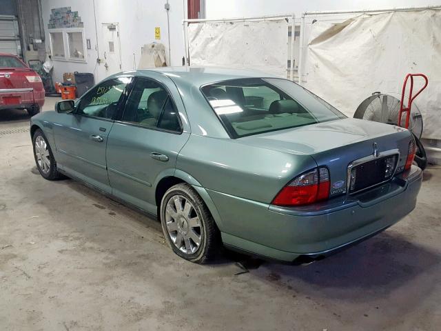 1LNHM87A74Y657904 - 2004 LINCOLN LS أخضر صورة 3