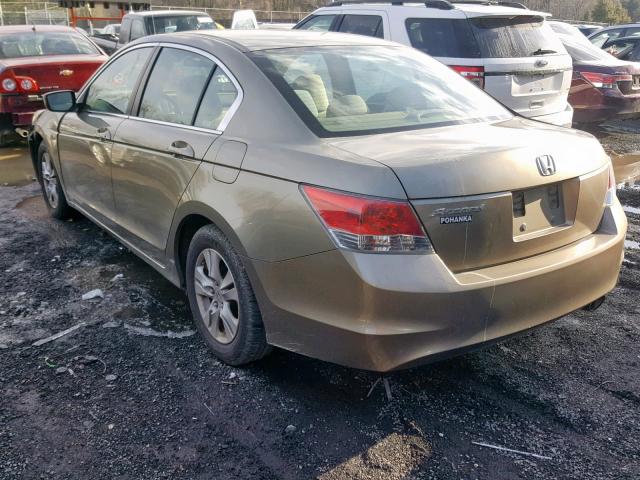 1HGCP26499A048135 - 2009 HONDA ACCORD LXP GOLD photo 3