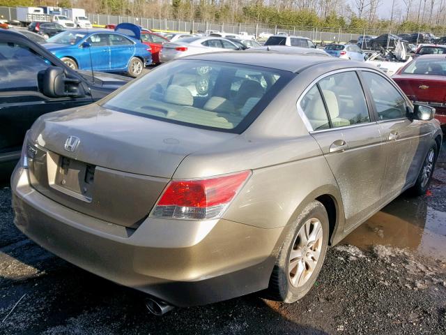 1HGCP26499A048135 - 2009 HONDA ACCORD LXP GOLD photo 4