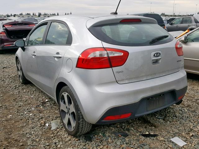 KNADN5A33C6090316 - 2012 KIA RIO EX SILVER photo 3