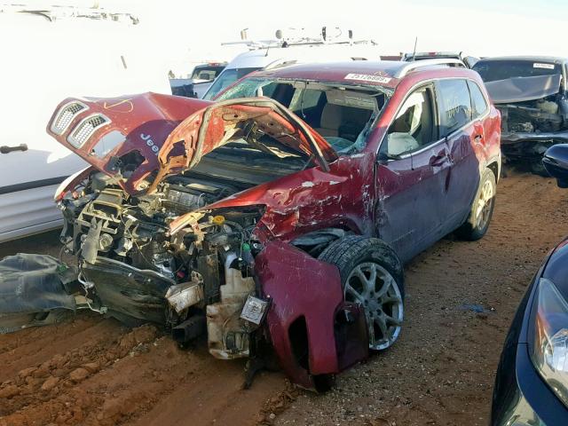 1C4PJLCB2GW332104 - 2016 JEEP CHEROKEE L BURGUNDY photo 2