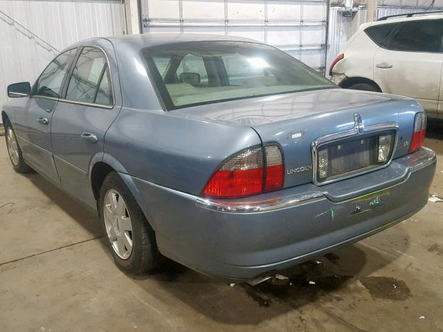 1LNHM86S43Y668688 - 2003 LINCOLN LS SILVER photo 3