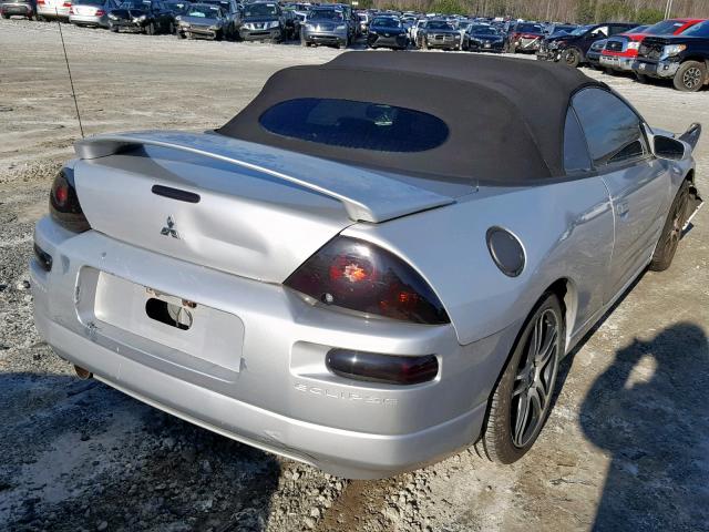 4A3AE45G85E010978 - 2005 MITSUBISHI ECLIPSE SP SILVER photo 4