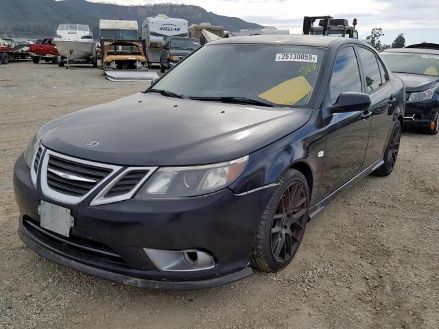 YS3FB49Y981005393 - 2008 SAAB 9-3 2.0T BLACK photo 2