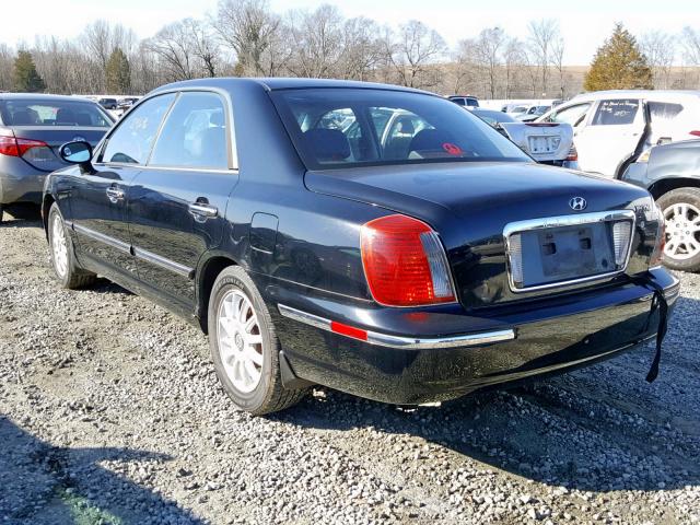 KMHFU45E74A347234 - 2004 HYUNDAI XG 350 BLACK photo 3