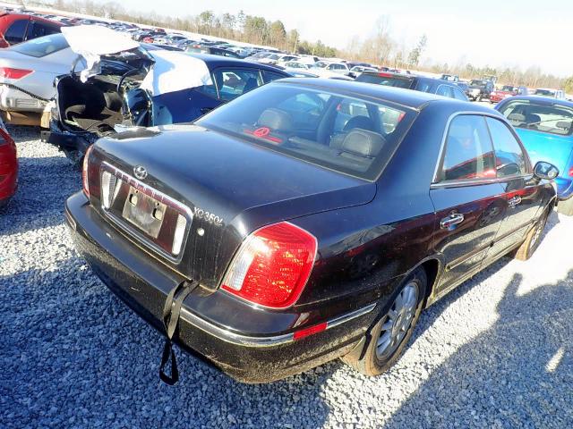 KMHFU45E74A347234 - 2004 HYUNDAI XG 350 BLACK photo 4