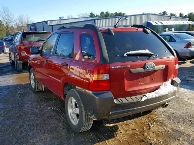 KNDJF724167244736 - 2006 KIA NEW SPORTA RED photo 3