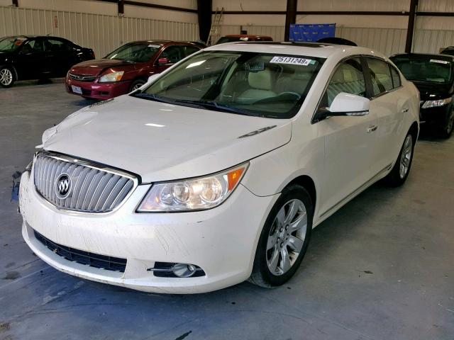 1G4GC5GG0AF258342 - 2010 BUICK LACROSSE C WHITE photo 2
