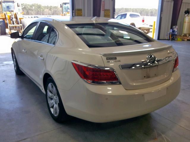 1G4GC5GG0AF258342 - 2010 BUICK LACROSSE C WHITE photo 3