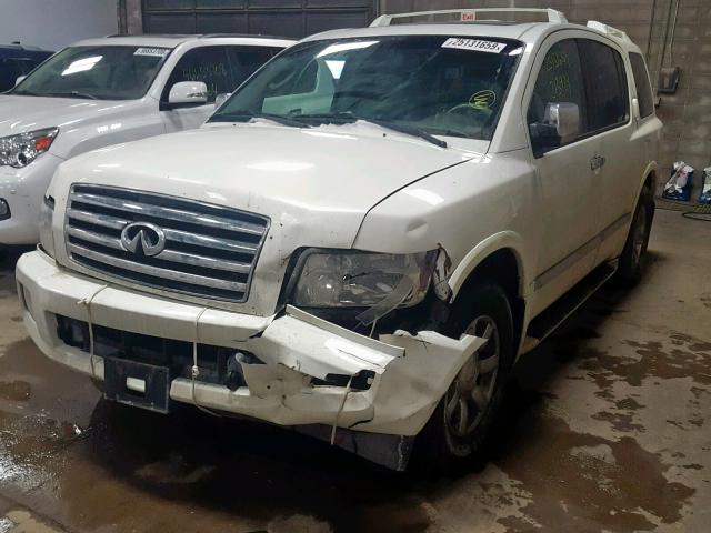 5N3AA08C86N814802 - 2006 INFINITI QX56 WHITE photo 9