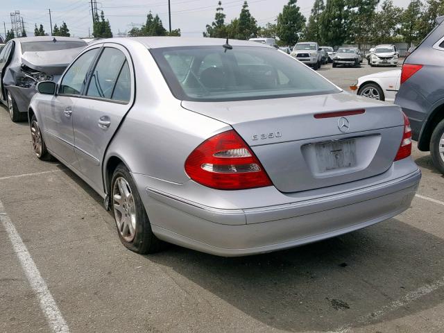 WDBUF56J96A770244 - 2006 MERCEDES-BENZ E 350 SILVER photo 3