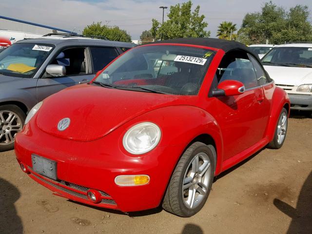 3VWCD31Y65M315278 - 2005 VOLKSWAGEN NEW BEETLE Qırmızı foto 2