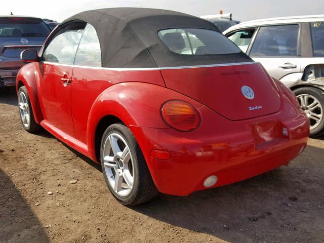 3VWCD31Y65M315278 - 2005 VOLKSWAGEN NEW BEETLE Qırmızı foto 3