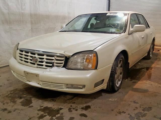 1G6KF57942U192868 - 2002 CADILLAC DEVILLE DT WHITE photo 2