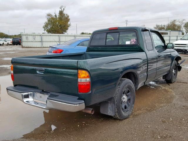 5TEVL52N82Z081268 - 2002 TOYOTA TACOMA XTR GREEN photo 4