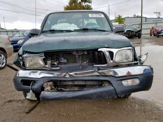 5TEVL52N82Z081268 - 2002 TOYOTA TACOMA XTR GREEN photo 9