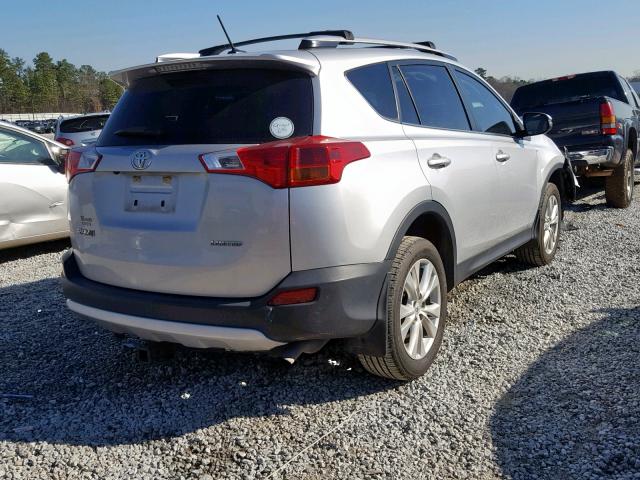 JTMYFREV6FJ053671 - 2015 TOYOTA RAV4 LIMIT SILVER photo 4