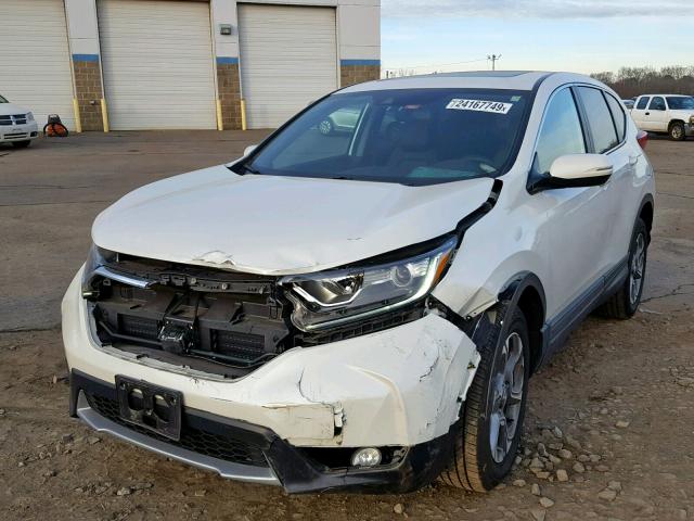 2HKRW2H81HH666472 - 2017 HONDA CR-V EXL WHITE photo 2