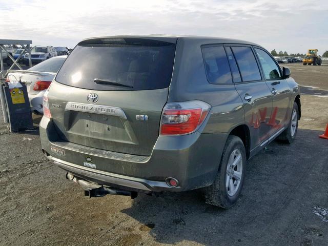 JTEEW41A182011751 - 2008 TOYOTA HIGHLANDER GREEN photo 4