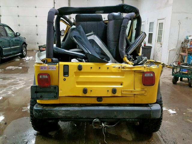 1J4FA49S61P330473 - 2001 JEEP WRANGLER / YELLOW photo 6