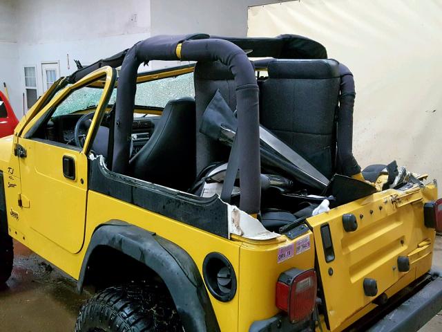 1J4FA49S61P330473 - 2001 JEEP WRANGLER / YELLOW photo 9