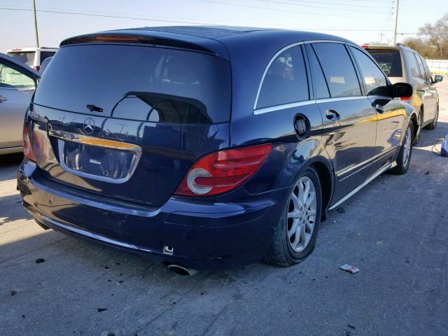 4JGCB65E56A007913 - 2006 MERCEDES-BENZ R 350 BLUE photo 4