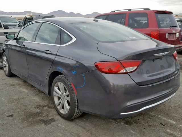 1C3CCCAB0FN747247 - 2015 CHRYSLER 200 LIMITE 灰色 照片 3