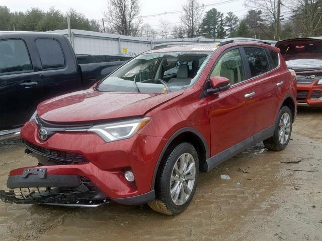 JTMDFREV7JD236759 - 2018 TOYOTA RAV4 LIMIT RED photo 2