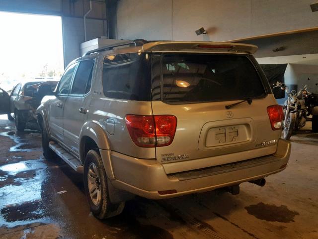 5TDBT48A46S259911 - 2006 TOYOTA SEQUOIA LI GOLD photo 3