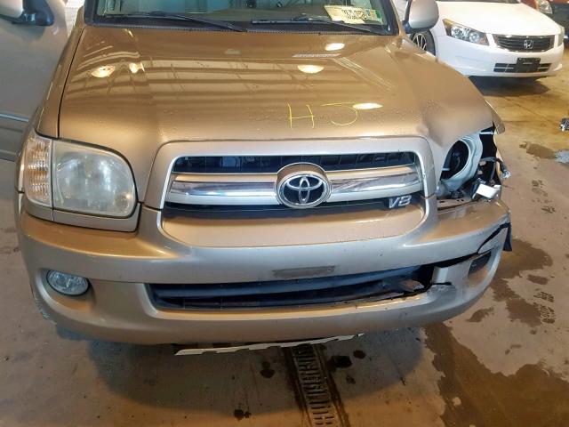 5TDBT48A46S259911 - 2006 TOYOTA SEQUOIA LI GOLD photo 7