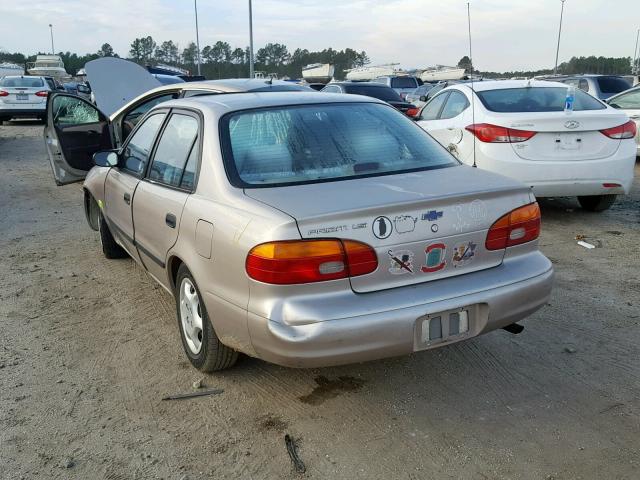 1Y1SK52802Z421424 - 2002 CHEVROLET GEO PRIZM BEIGE photo 3