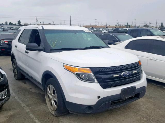 1FM5K8AR8DGB80171 - 2013 FORD EXPLORER P WHITE photo 1