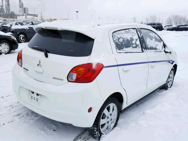 ML32A4HJ9EH023220 - 2014 MITSUBISHI MIRAGE ES WHITE photo 4