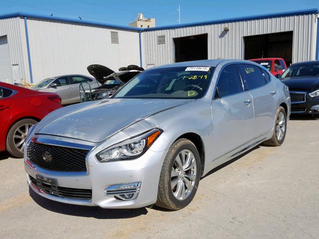 JN1BY1PP5FM600060 - 2015 INFINITI Q70L 3.7 SILVER photo 2