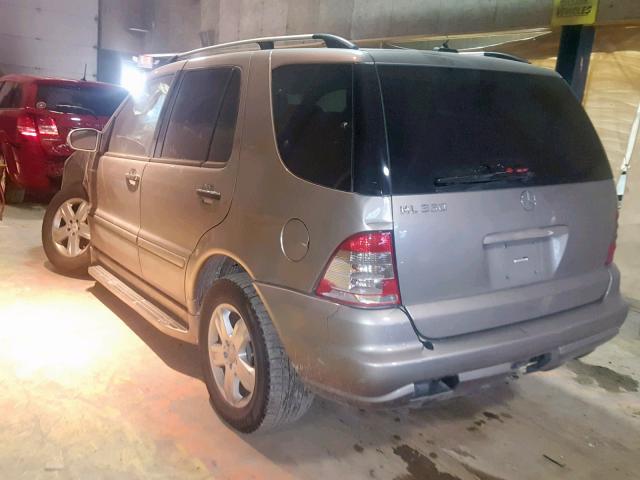 4JGAB57E35A526956 - 2005 MERCEDES-BENZ ML 350 GRAY photo 3