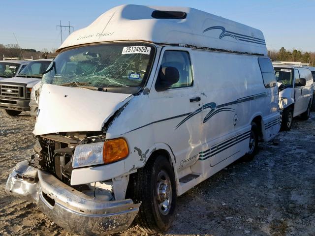 2B6LB31ZXYK135328 - 2000 DODGE RAM VAN B3 WHITE photo 2