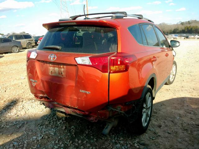 2T3YFREV3FW226774 - 2015 TOYOTA RAV4 LIMIT ORANGE photo 4