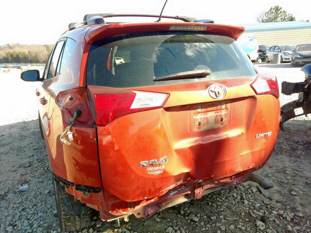 2T3YFREV3FW226774 - 2015 TOYOTA RAV4 LIMIT ORANGE photo 9