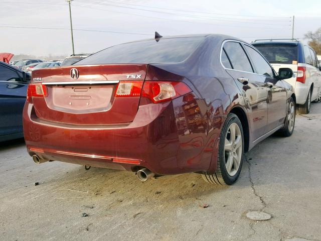 JH4CU2F69CC011640 - 2012 ACURA TSX TECH MAROON photo 4