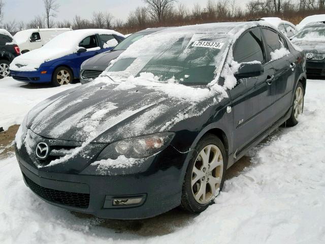 JM1BK323181116325 - 2008 MAZDA 3 S BLACK photo 2