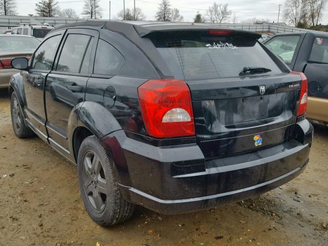 1B3HB48B57D560465 - 2007 DODGE CALIBER SX BLACK photo 3