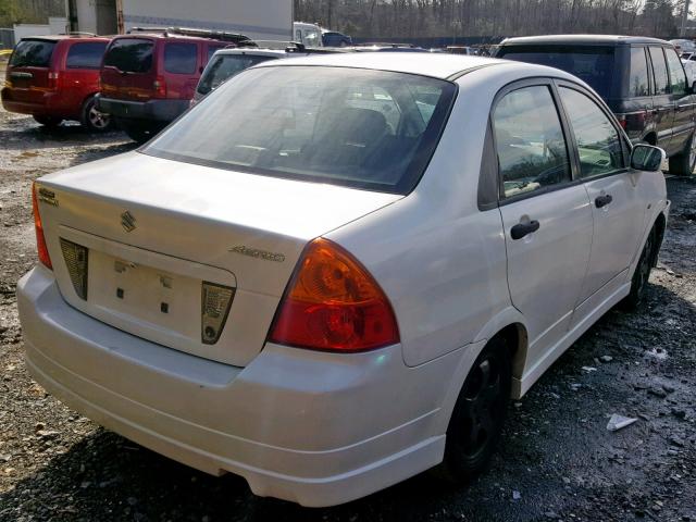 JS2RA62S965305584 - 2006 SUZUKI AERIO WHITE photo 4