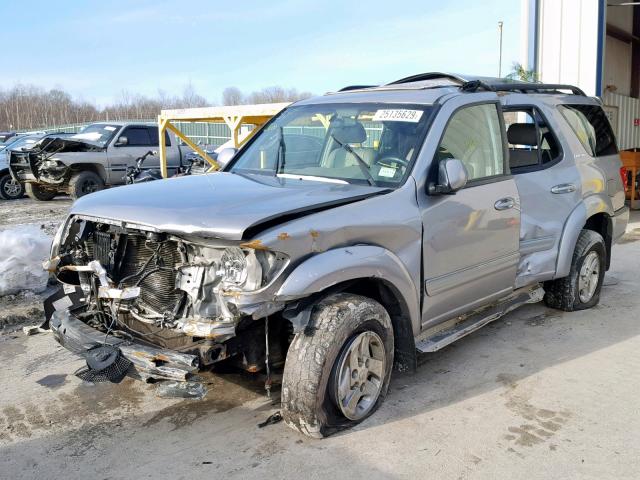 5TDBT48AX2S058962 - 2002 TOYOTA SEQUOIA LI SILVER photo 2