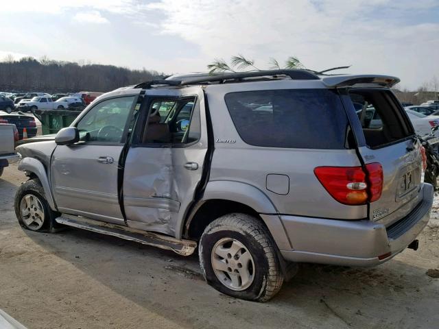 5TDBT48AX2S058962 - 2002 TOYOTA SEQUOIA LI SILVER photo 9