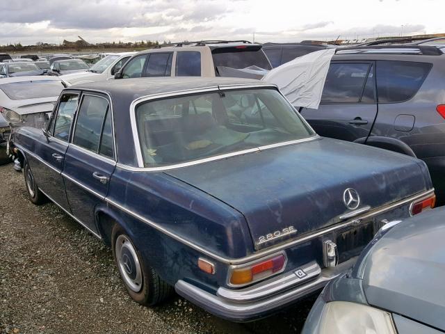 10801812049269 - 1970 MERCEDES-BENZ 280 BLUE photo 3