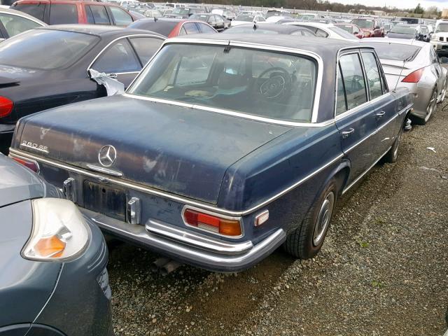 10801812049269 - 1970 MERCEDES-BENZ 280 BLUE photo 4