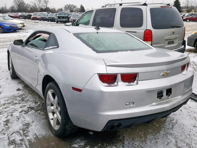 2G1FE1E36C9155577 - 2012 CHEVROLET CAMARO LS SILVER photo 3