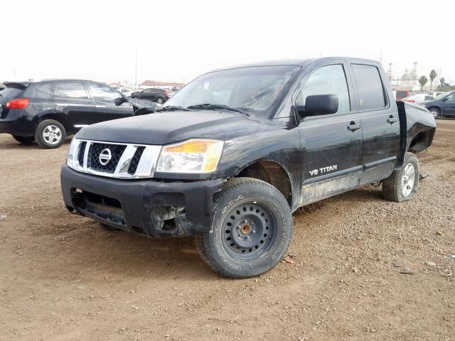 1N6AA0EK0BN305321 - 2011 NISSAN TITAN S BLACK photo 2